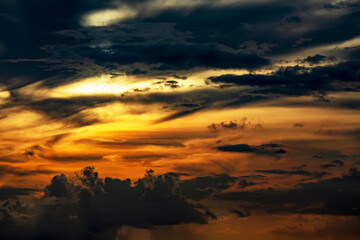 sunset over the sea