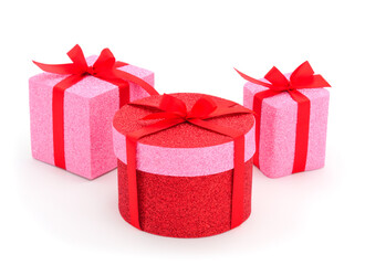 Gift boxes, gifts on a white background isolated.