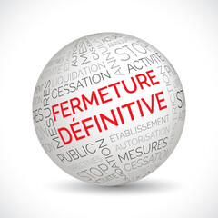 French permanent closure theme sphere