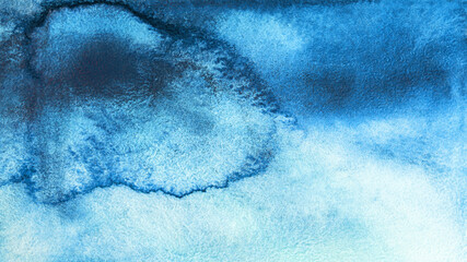 watercolor background texture blue on watercolor paper
