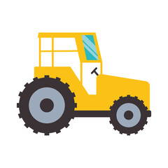 farm tractor icon, colorful design