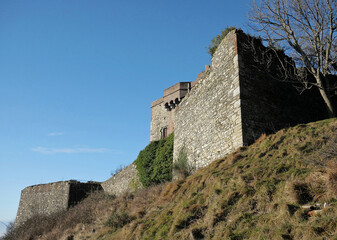 A castle on a mountain