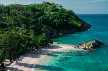 Fototapeta premium Clear water at Yanui beach, Phuket, Thailand.
