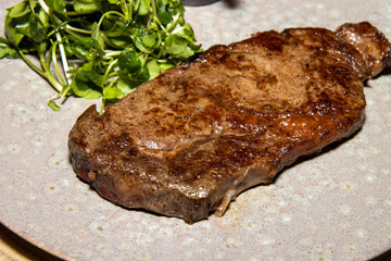 A delicious tender tenderloin steak on a plate