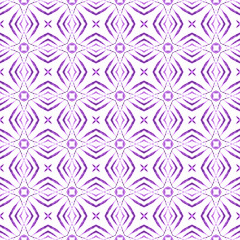 Medallion seamless pattern. Purple amazing boho