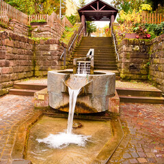 Kandelschuss Brunnen in Mosbach im Odenwald