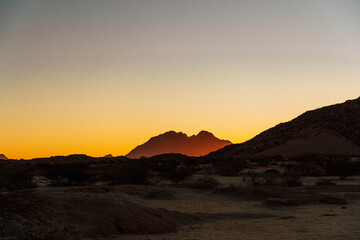 Fototapeta na wymiar African sunset 