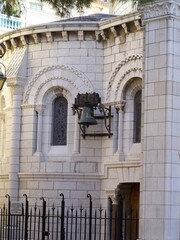 Bell on the side of the cathedral of Notre-Dame-Immaculée, Monaco