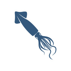 Obraz premium Squid design vector illustration, Creative Squid logo template, icon symbol