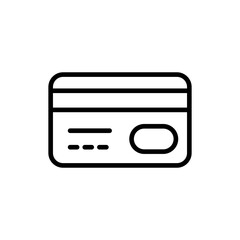 Credit card vector flat icon. Online payment