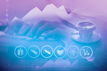 Medical innovation and healthcare service concept