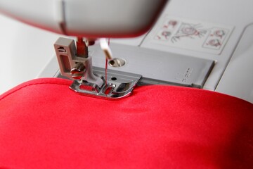 sewing machine close up