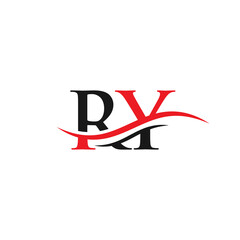 RY Linked Logo for business and company identity. Creative Letter RY Logo Vector - obrazy, fototapety, plakaty