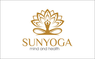 Illustration vector graphic of yoga meditation studio logo design template-12