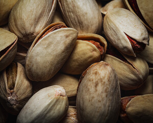 close up of pistachio nuts