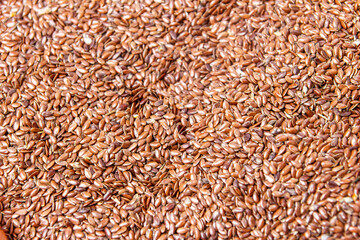 texture of a variety of ripe flaxseed