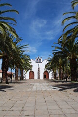 Fototapeta na wymiar Kanaren - La Palma - Santo Domingo de Garafia - Kirche