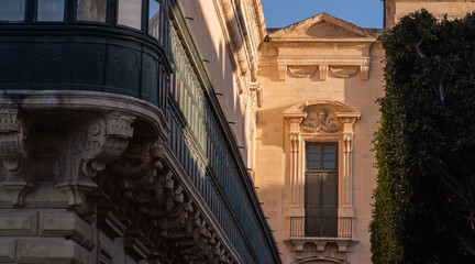 Obraz premium Valletta balcony,street view