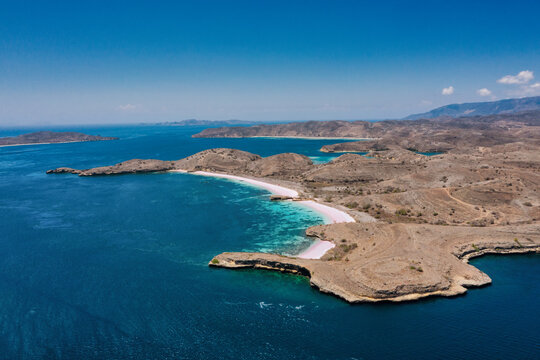 Aerial view of Lambu beach, West Nusa Tenggara, Indonesia
