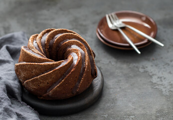 chocolate cake on a plate