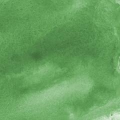 Modern contemporary acrylic background. Green texture made with a palette knife. Abstract painting on paper. Mess on the canvas.