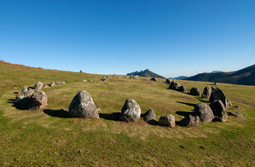cromlech in the mountain of the basque country