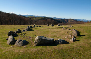 cromlech in the mountain of the basque country