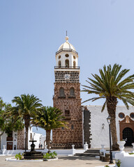 Fototapeta na wymiar Iglesia de Nuestra Senora de Guadalupe in Teguise on Lanzarote