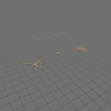 Low poly dead grass