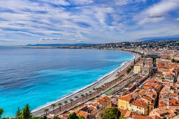 Crédence de cuisine en verre imprimé Nice view of the city of Nice, France