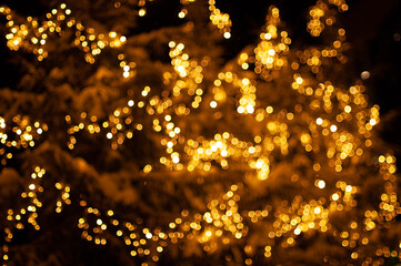 background with  golden lights