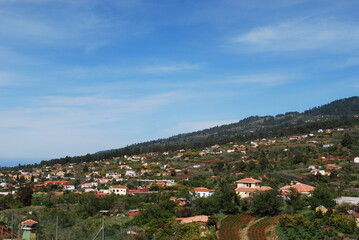 Fototapeta na wymiar Kanaren - La Palma - Puntagorda - Ortsansicht