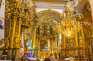 The church of St Andrew the First Called in Lviv, Ukraine