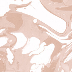 Creamy marble ink texture on watercolor paper background. Marble stone image. Bath bomb effect. Psychedelic biomorphic art.