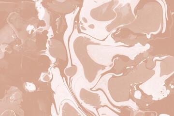 Creamy marble ink texture on watercolor paper background. Marble stone image. Bath bomb effect. Psychedelic biomorphic art.