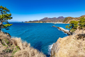 静岡県賀茂郡松崎町の海岸