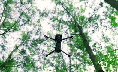 Closeup shot of a drone