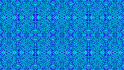 Colorful African fabric - Seamless pattern, illustration 