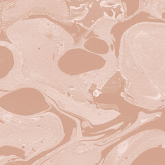 Creamy marble ink texture on watercolor paper background. Marble stone image. Bath bomb effect. Psychedelic biomorphic art.