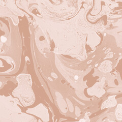 Creamy marble ink texture on watercolor paper background. Marble stone image. Bath bomb effect. Psychedelic biomorphic art.