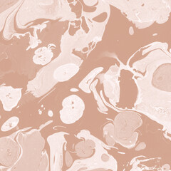 Creamy marble ink texture on watercolor paper background. Marble stone image. Bath bomb effect. Psychedelic biomorphic art.