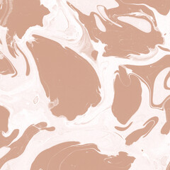 Creamy marble ink texture on watercolor paper background. Marble stone image. Bath bomb effect. Psychedelic biomorphic art.
