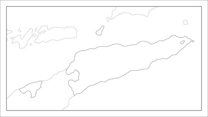 東ティモールの地図です。