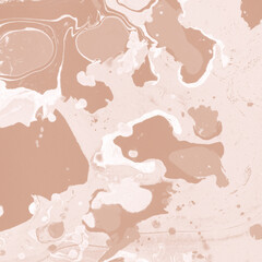 Creamy marble ink texture on watercolor paper background. Marble stone image. Bath bomb effect. Psychedelic biomorphic art.