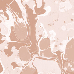 Creamy marble ink texture on watercolor paper background. Marble stone image. Bath bomb effect. Psychedelic biomorphic art.