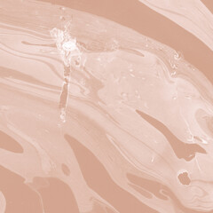 Creamy marble ink texture on watercolor paper background. Marble stone image. Bath bomb effect. Psychedelic biomorphic art.