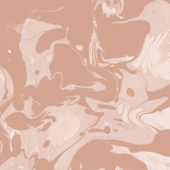 Creamy marble ink texture on watercolor paper background. Marble stone image. Bath bomb effect. Psychedelic biomorphic art.