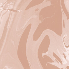 Fototapeta premium Creamy marble ink texture on watercolor paper background. Marble stone image. Bath bomb effect. Psychedelic biomorphic art.
