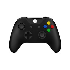 Game controller in vector.Joystick vector illustration.Gamepad for game console.The joystick for the console. © begun1983