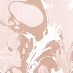 Creamy marble ink texture on watercolor paper background. Marble stone image. Bath bomb effect. Psychedelic biomorphic art.